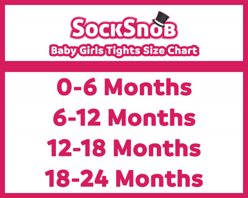SS baby girl tights size chart