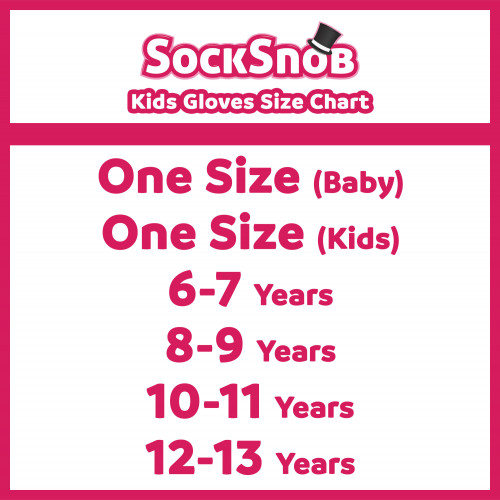 SS kids gloves size chart