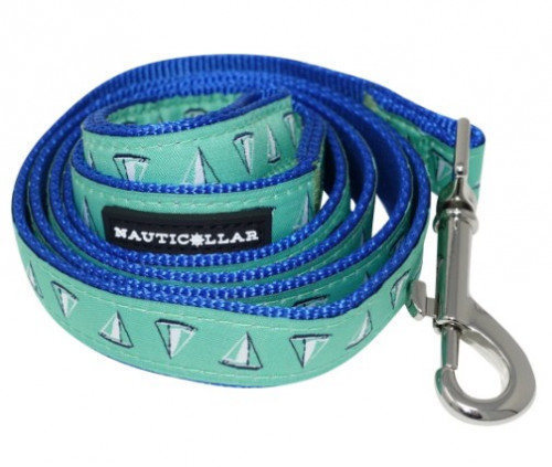 Nautical Dog Leashes - We are one the most reliable shop to buy a complete range of nautical dog leashes at Nauticollar.com.Our leashes are perfect for the stylish pup who loves boats, beaches, and a good time.

Sailboat Nylon Ribbon Dog Leash
$19.99

The Nauticollar Sailboat Nylon Ribbon Leash is a nautical dog leash for nautical dogs.

FLEXIBLE FIT – Nauticollar's Nylon Ribbon Leashes come in a variety of sizes. All leashes are 5 feet long, with variable webbing width (XS: 3/8" S: 1/2" M: 3/4" L: 1") to match our nylon ribbon collar collection. All pictures are of our Medium Size.

NAUTICAL STYLING – Nauticollar is the only manufacturer of Official Nauticollar Nautical Dog Leashes. We produce a complete line of leashes inspired by the ocean, sailing, beach, and more. Be sure to check out our store for a full list of our nautical leashes.

DESIGNED FOR THE ACTIVE – From long walks on the beach, to sailing the seven seas, to splashing through the waves, Nauticollar’s nautical dog leashes are specially designed to accompany you and your furry friend wherever you may go. Our quality construction was built to withstand even the most active of pups.
QUALITY CONSTRUCTION – Each Nauticollar leash is inspected for defects before leaving our door. If, for some reason, you should encounter and issue with your Nauticollar product, please refer to our 100% Satisfaction Guarantee. NOTE: This leash is not for tie out. NEVER leave your dog unattended with a leash on. This leash is a single product and is designed for dogs only.

GUARANTEED PURCHASE – We understand that there are many different dog leashes on the market, and we want you to be 100% satisfied with your Nauticollar purchase. That is why we offer a 100% Satisfaction Guarantee on all Nauticollar purchases. If for any reason your leash doesn’t meet your expectations, just send it back our way for a full refund.

Nauticollar manufactures the premier line of nautical-themed dog collars and accessories. Imagine sitting on the dock, sipping a cool drink while you watch sailboats roll into the harbor for the night’s mooring. Sitting by your side is your ever-faithful, furry companion.

This scene is the inspiration behind Nauticollars ever-expanding line of Nautical-themed dog collars and accessories. We set out to design a product that was not only fashionable but was also rugged enough to survive your active, nautical lifestyle. We take pride in each of our Nauticollar products and we hope that your dog will be just as proud to wear them.

Sizing

Please refer to the sizing chart above for full sizing guidance.

Safety

Nauticollar collars and leashes are not designed to be used for tie outs. NEVER leave your dog unattended with a collar or leash on. Always remove your dog’s collar and leash before leaving them unattended in any situation. If you start to notice any significant signs of wear with your Nauticollar collar or leash, discontinue use immediately. Nauticollar collars and leashes are designed for use with dogs only.

Please visit at for more info: https://nauticollar.com/collections/leashes