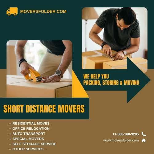 The moversfolder.com directory has a ton of short-distance moving companies that will assist you in finding the best movers for your relocation.

for more information log on to: https://www.moversfolder.com/moving-tips/short-distance-movers