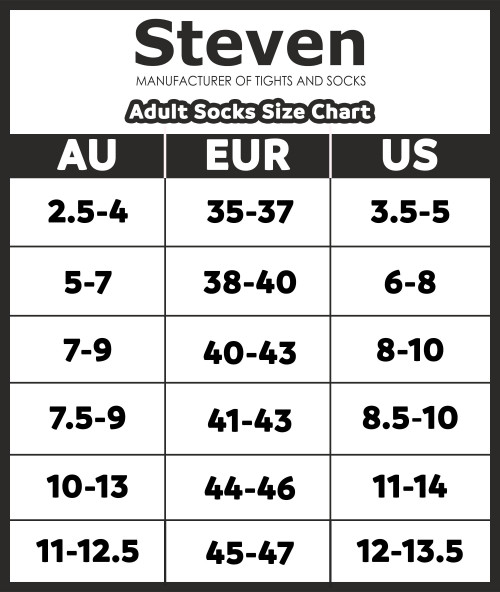 Steven size chart AU