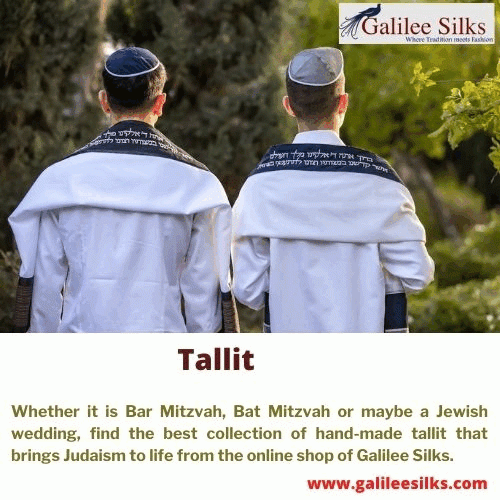 Whether it is Bar Mitzvah, Bat Mitzvah or maybe a Jewish wedding, find the best collection of hand-made tallit that brings Judaism to life from the online shop of Galilee Silks.  For more visit: https://www.galileesilks.com/