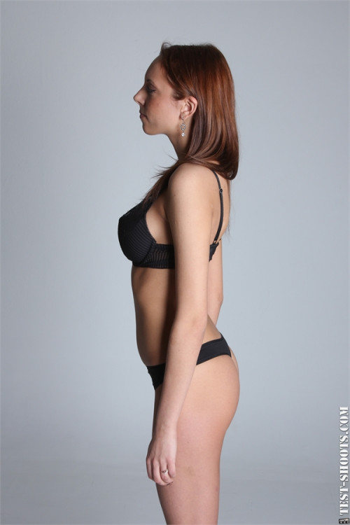 Elli super long legs fashion model in nude casting Test-Shoots.com