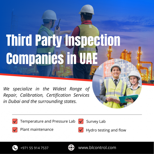 Betalink LLC is an Instrumentation calibration & 3rd party inspection services agency with offices in Abu Dhabi and Dubai.  We provding services in UAE.

Our Website: https://blcontrol.com/
Business Email:  sales@blcontrol.com
Address: Musaffa 45 – Abu Dhabi – United Arab Emirates
Phone: 971 55 914 7537


#Calibration #UAE #Inspection #Instrument #Equipment #Needs #Efficiently #Dubai #Measurement #Betalink #BetalinkCalibration