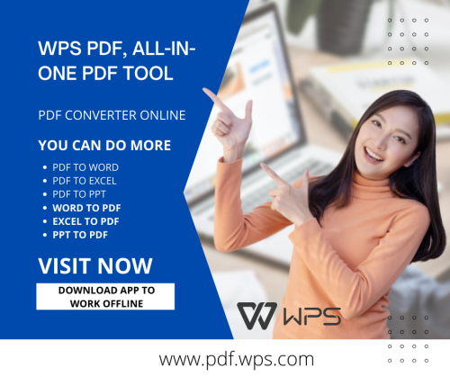 To easlily and quickly edit, merge, split, compress, convert, sign and add watermarks to PDF documents, WPS PDF at https://pdf.wps.com is your better choice.