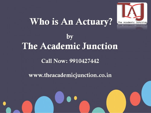 Actuaries help to manage risk by helping organizations plan for the longer term and protect themselves from loss. For example- Establishing retirement plans, determining minimum contribution to be paid by employer and employee, funding level of the scheme, determining the quantity of car premium charged by insurance firm from its customers by making an allowance for profit, expenses and a contingency margin, determining the premium to be charged by life assurance company just in case of benefit to be provided to member insured. undertaking asset liability matching.
For more details visit the academic junction https://bit.ly/3gQLmIh
The Academic Junction
www.theacademicjunction.co.in
query@theacademicjunction.co.in
#AcetCoachingNearMe #ActuarialScienceVideoLectures #ActuarialCoachingInMumbai  #BestActuarialScienceclasses #OnlineActuarialScienceclsses #ActuarialScienceDTHclasses #BestActuarialScienceInstitutesinIndia #BestActuarialScienceInstitutesinMumbai #BestActuarialScienceInstitutesinBangalore #BestActuarialScienceInstitutesinKolkata #ActuarialScienceInstitutesinIndia #ActuarialScienceInstitutes #ActuarialScience  #ActuarialScienceLectures #ActuarialScienceVideoLectures  #ActuarialScienceonlineclasses #ActuarialScienceonlinActuaries help to manage risk by helping organizations plan for the longer term and protect themselves from loss. For example- Establishing retirement plans, determining minimum contribution to be paid by employer and employee, funding level of the scheme, determining the quantity of car premium charged by insurance firm from its customers by making an allowance for profit, expenses and a contingency margin, determining the premium to be charged by life assurance company just in case of benefit to be provided to member insured. undertaking asset liability matching.

For more details visit the academic junction https://bit.ly/3gQLmIh

The Academic Junction
www.theacademicjunction.co.in
query@theacademicjunction.co.in

#AcetCoachingNearMe #ActuarialScienceVideoLectures #ActuarialCoachingInMumbai  #BestActuarialScienceclasses #OnlineActuarialScienceclsses #ActuarialScienceDTHclasses #BestActuarialScienceInstitutesinIndia #BestActuarialScienceInstitutesinMumbai #BestActuarialScienceInstitutesinBangalore #BestActuarialScienceInstitutesinKolkata #ActuarialScienceInstitutesinIndia #ActuarialScienceInstitutes #ActuarialScience  #ActuarialScienceLectures #ActuarialScienceVideoLectures  #ActuarialScienceonlineclasses #ActuarialScienceonlinelectures #ActuarialScienceVideoClasses  #ActuarialScienceOnlinecoaching  #ACETCoaching electures #ActuarialScienceVideoClasses  #ActuarialScienceOnlinecoaching  #ACETCoaching