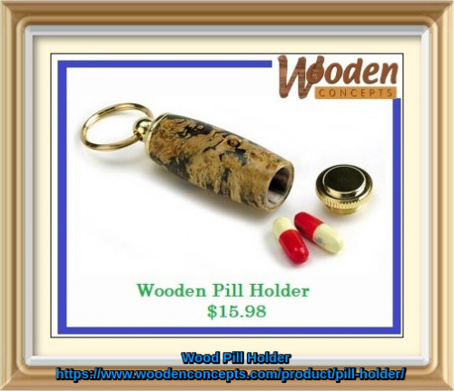 Looking for a new wooden pill box to hold your medications?  Watch out for wooden pill holders of Wooden Concepts make beautiful gifts and showcase the quality of wood material we use as well as the creativity and the expertise of the woodwork.
https://www.woodenconcepts.com/product/pill-holder/