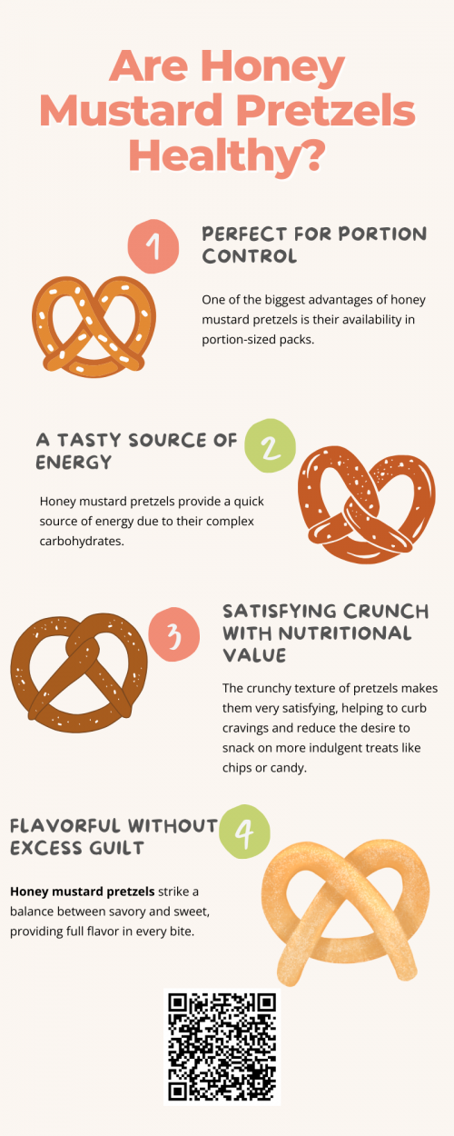 Honey mustard pretzels combine taste, convenience, and energy in one crunchy bite. When chosen mindfully and enjoyed in moderation, they can be part of a healthy lifestyle. With better ingredients and the power of portion control, they’re a flavorful and smart snacking choice. To know more visit here https://cravnflavor.com/product/cravn-flavor-seasoned-honey-mustard-pretzel-braids-16-oz/