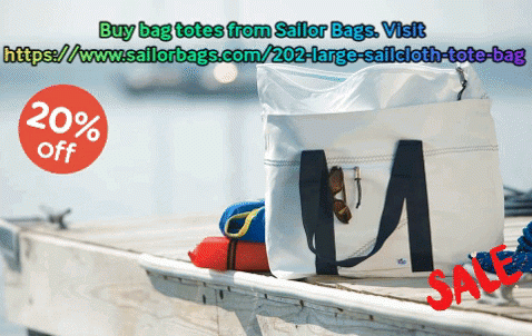 Buy Bag Totes from Sailor Bags. Visit https://www.sailorbags.com/202-large-sailcloth-tote-bag