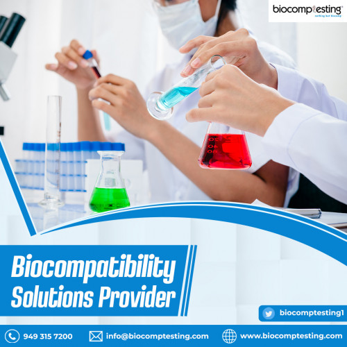 We're a leading Biocompatibility Solutions Provider company in the USA. Our expert services include things like biocompatibility testing, biocomp testing, chemical characterization, and making ready biological protection assessment reports for health care products. Get in touch 949-315-7200.