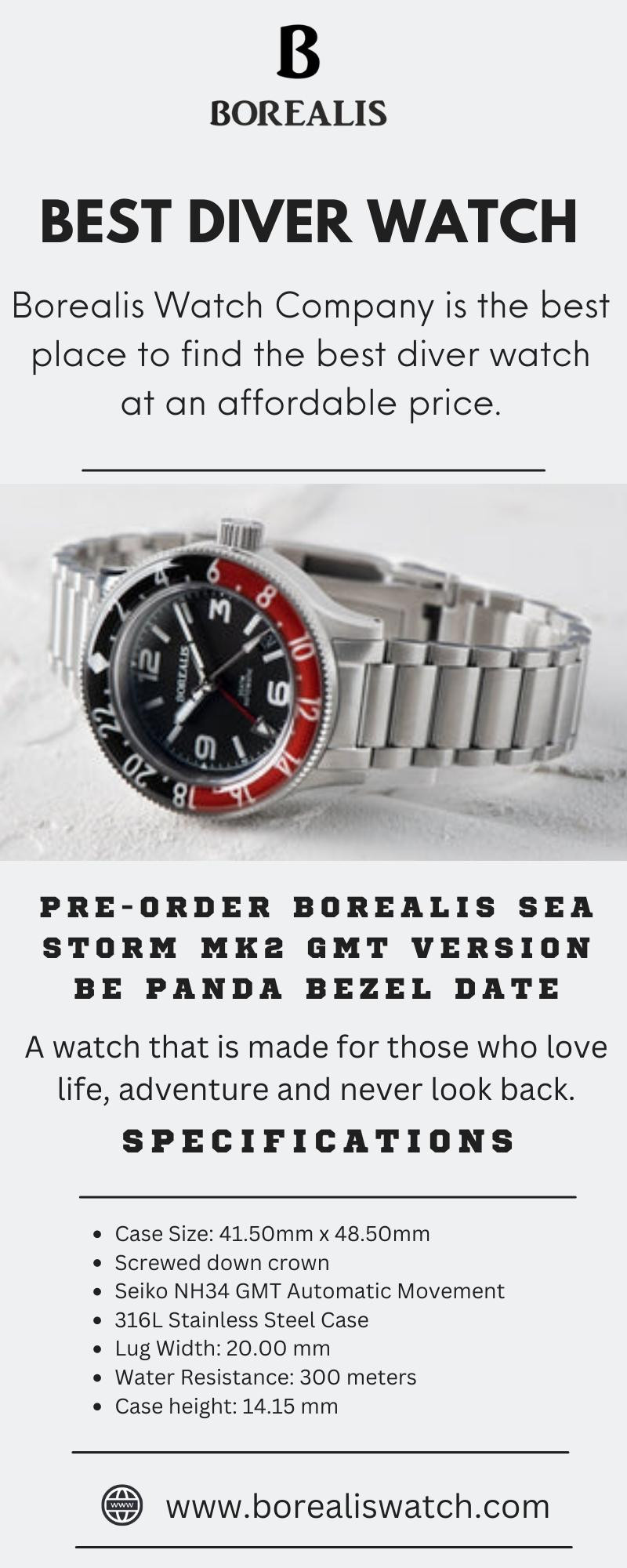 Borealis watch company best sale