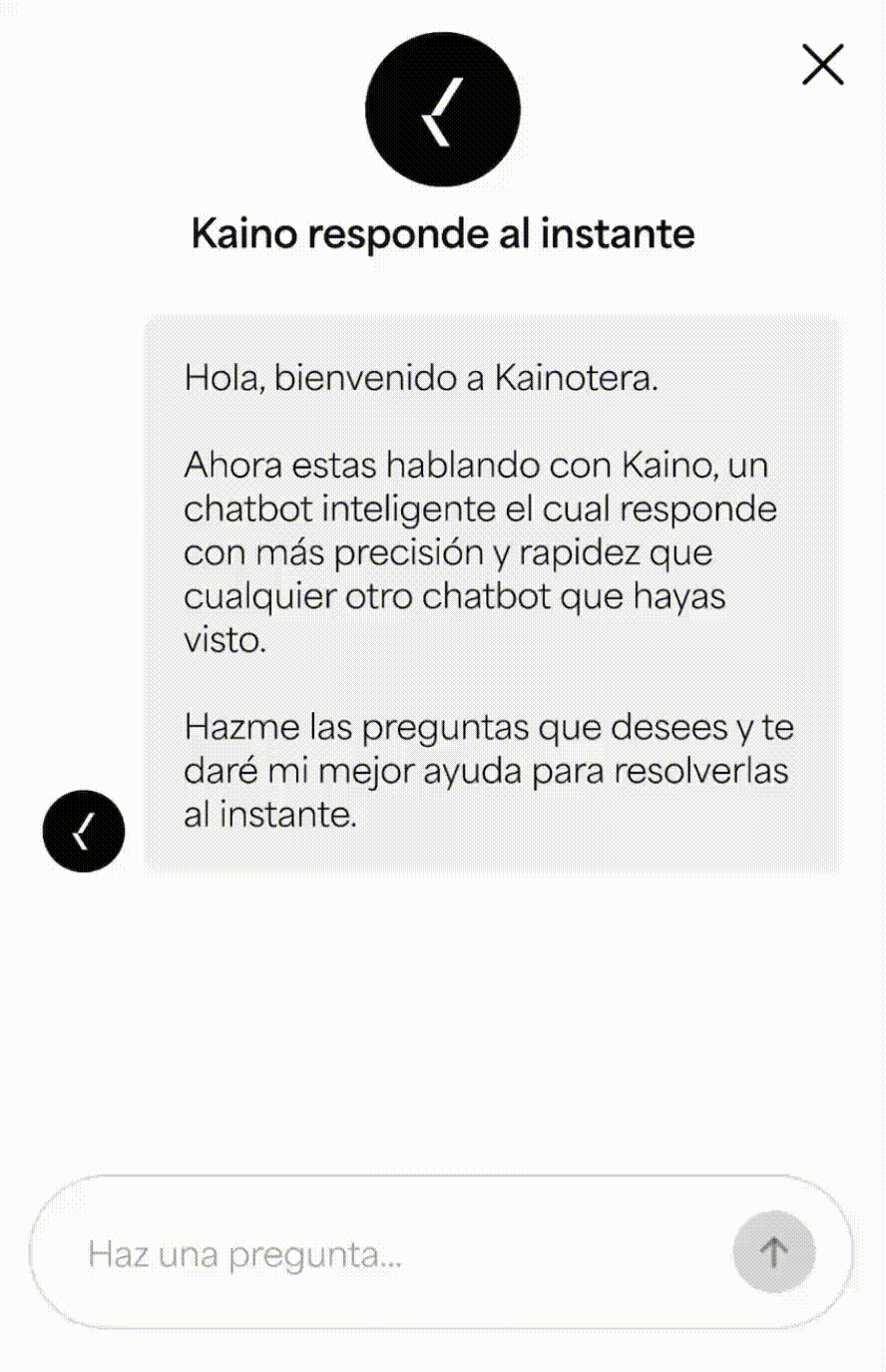Kainotera chatbot simulation