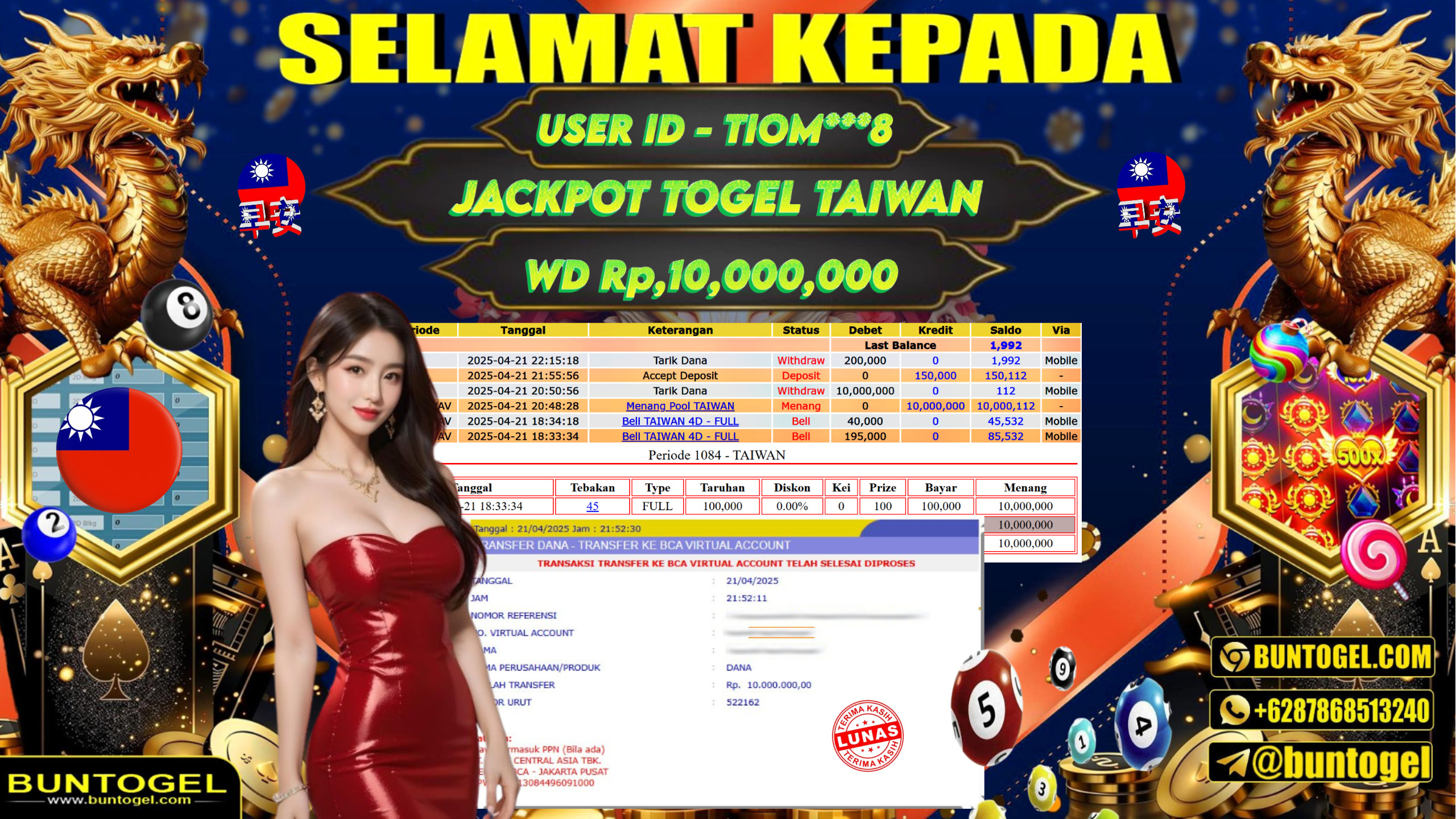 BUKTI BAYAR BUNTOGEL