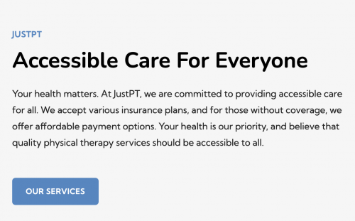 JustPT
6090 Bird Rd.2nd Floor
Miami, FL 33155
(305) 709-1001