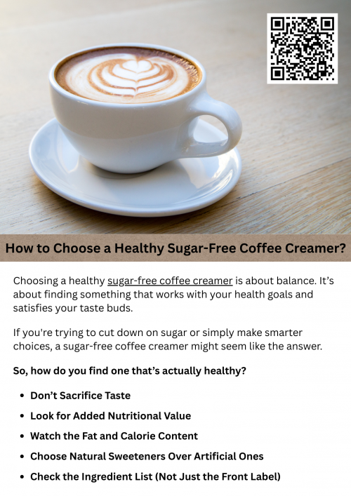 Choosing a healthy sugar-free coffee creamer involves looking for options with natural, low-calorie sweeteners, minimal additives, and healthy fats like coconut or almond milk. Opt for creamers with high-quality ingredients, such as plant-based proteins, and no artificial flavors. It’s important to select a creamer that enhances your coffee without compromising on flavor or nutritional value, supporting your health goals. To know more visit here https://wideawakecoffee.com/coffee-creamers/