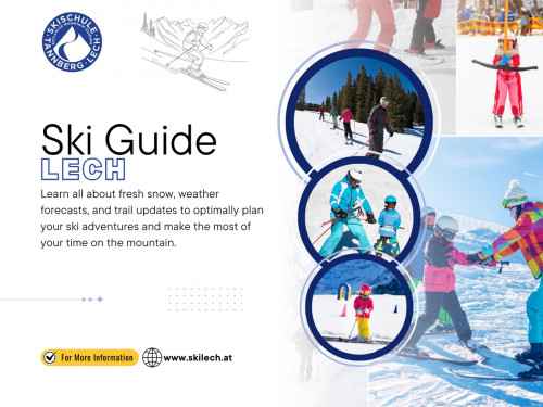 If you choose for kids, ensure the ski school has age-appropriate programs. The best schools offer dedicated lessons by experienced ski guide Lech instructors trained to work with children of various ages and abilities. 

Official Website: https://www.skilech.at/
Google Business Profile: https://www.google.com/maps/place/?cid=9412935578811764728

Address: Omesberg 587 EG, Lech, Voralberg 6764, Austria
Tell: +436763351217

Find Us On Google Map: http://g.page/r/CfgPtnwJd6GCEBM/

Our Profile: https://gifyu.com/skilech
More Images: 
https://tinyurl.com/2cf6n8o7
https://tinyurl.com/29z5pmsk
https://tinyurl.com/22tmh3ac
https://tinyurl.com/23ad7ant