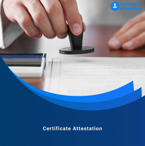 Get quick and secure certificate attestation for your educational, personal and commercial documents...
https://www.certificateattestation.com/