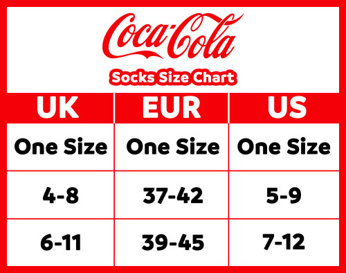 coca cola size chart UK