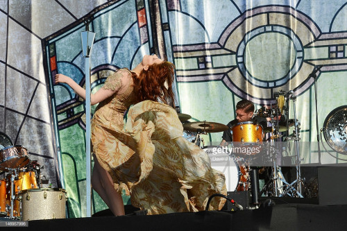 LONDON, ENGLAND - JUNE 24: Florence Welch of Florence And The Machine performs at day 2 of the BBC R