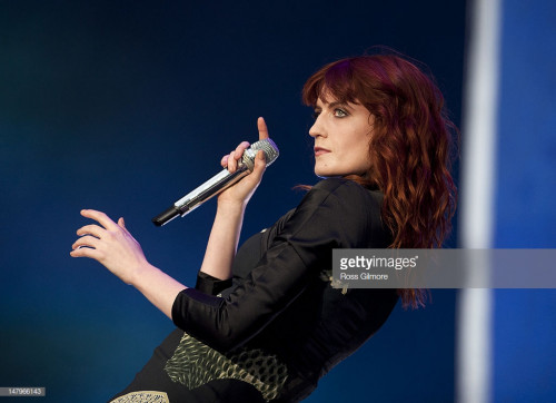 KINROSS, UNITED KINGDOM - JULY 06: Florence Welch of Florence and the Machine performs on stage duri