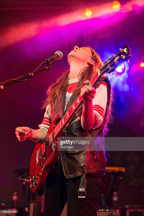 AUSTIN, TX - APRIL 23:  Musician/vocalist Danielle Haim of Haim performs in concert at Stubb's Bar-B