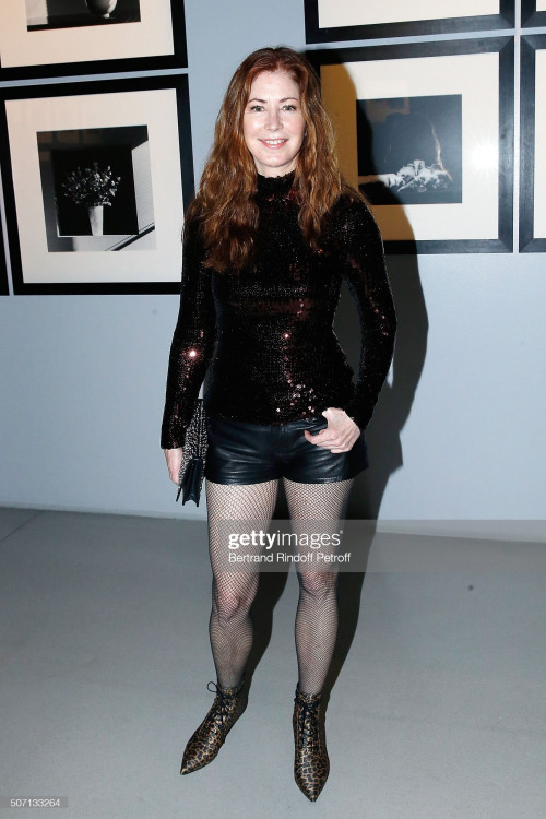 PARIS, FRANCE - JANUARY 27:  Actress Dana Delany attends XYZ Exhibition Curated By Peter Marino at T