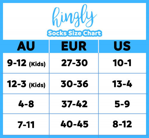 hingly size chart AU