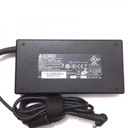 Original Adaptador Cargador MSI Chicony ADP-120MH D 120W
https://www.es-adaptador.com/original-adaptador-cargador-msi-chicony-adp120mh-d-120w-p-52737.html

Info producto
Entrada:100-240V / 50-60Hz
Salida: 19.5V-6.15A-120W
Tipo de enchufe: 5.5mm / 2.5mm no Pin
Color: negro
Condición: Nuevo, Original
Garantía: 12 meses de garantía y 30 días de devolución de dinero
Paquete incluido:
1 x Adaptador Delta
1 x Cable EU-PLUG