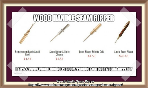 Work on loose threads anywhere on the go with personalized wood handles seam ripper kit, single and double seam ripper; small enough to fit in your pocket at the best price. Get one with your text engraved on it and also get spares to create more options and work with ease.
https://www.woodenconcepts.com/product-category/seam-rippers/