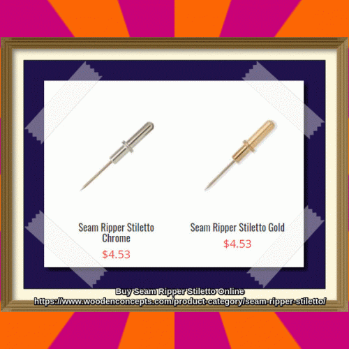 Wooden Concepts is the place online to get your seam ripper stiletto in gold and chrome color. These are compatible with seam ripper handles and these are intended to be a spare and replacement to our seam rippers.
https://www.woodenconcepts.com/product-category/seam-ripper-stiletto/