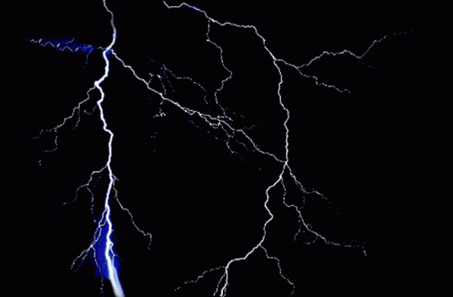 lightning thunder storm by v