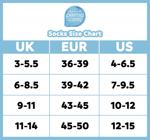 permacool size chart UK