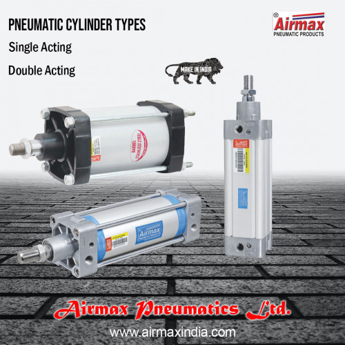 We Airmax Pneumatics are the leading manufacturer and exporter of Pneumatic Cylinder
. We offer single and double-acting pneumatic cylinder types in India.