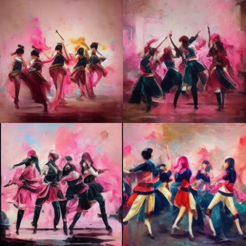 snydez blackpink dancing with whip on raden saleh painting styl 3d33e6ab 76b5 495a 99c7 3b60520f4d21